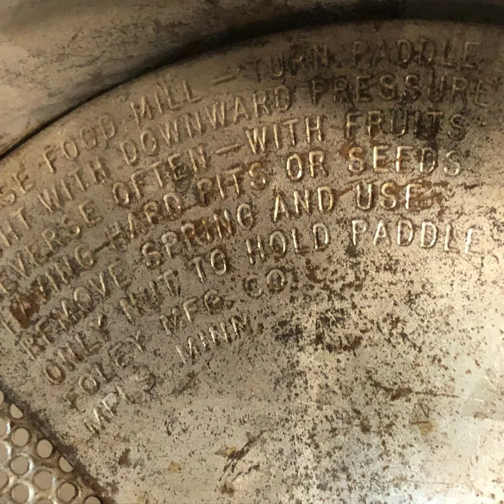 ANTIQUE FOLEY FOOD MILL #101 FARMHOUSE KITCHEN DECOR FOOD MILL BY FOLEY